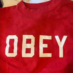 Obey Cropped Crewneck